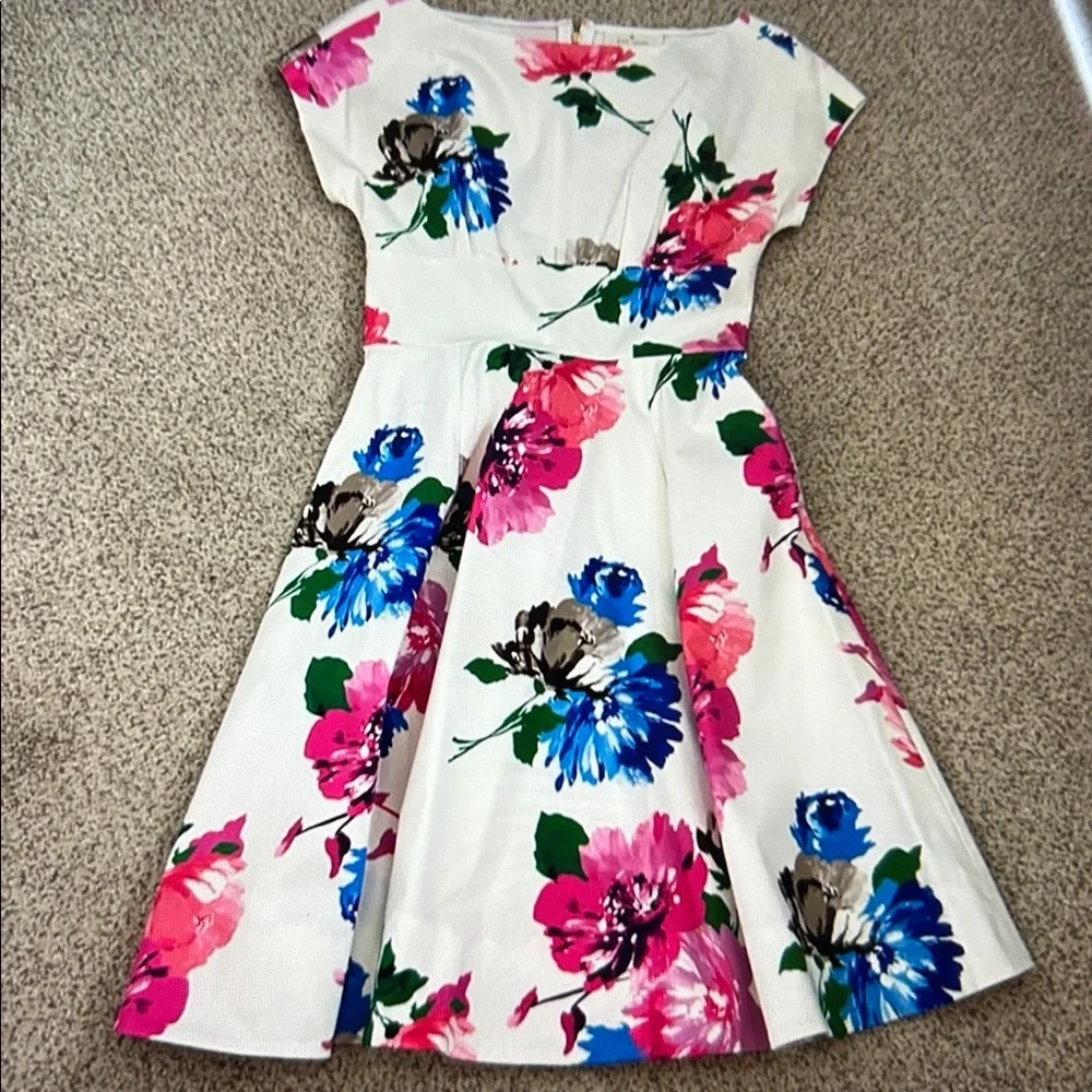 NWT Kate Spade In Bloom Fit & Flare Dress, 0
